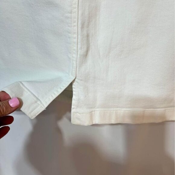Woman’s LLBEAN favourite fit white denim skirt. Size 14. Stretch fit with pocket - Picture 5 of 10